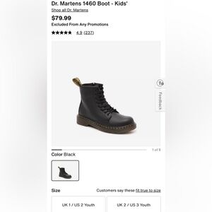Kids Dr martens boots